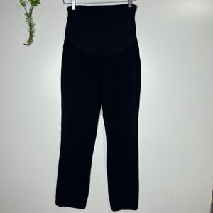 Stork & Babe Black Maternity Dress Pants Stretch